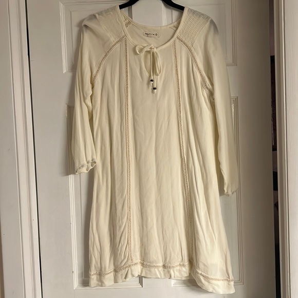 native outsider white long sleeve dress Handmade Native American White Leather Fringe Dress, Antique Plains Indian Beaded Wedding Dress, Native Traditional Skin Dress, Powwow Dress